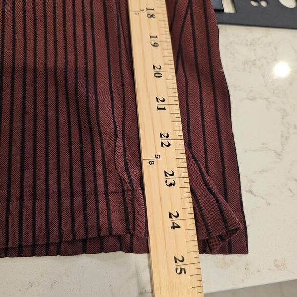 Athleta Flurry Endeavor Turtleneck Women's Small Chocolate Striped - Picture 2 of 8